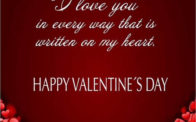 Valentine'S Day Card Message