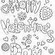 Valentine's Day Printable Coloring Sheets