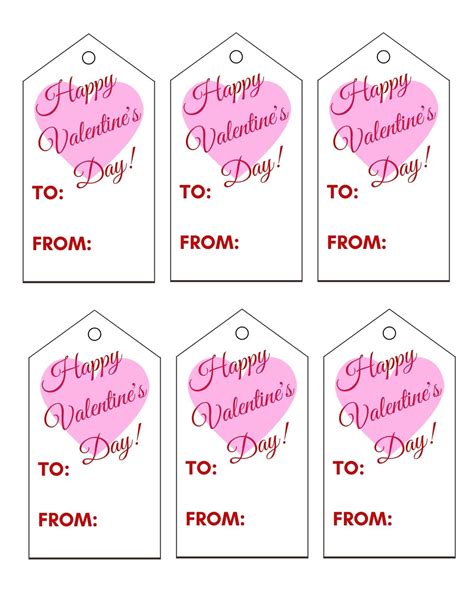 Valentine's Day Printable Tags