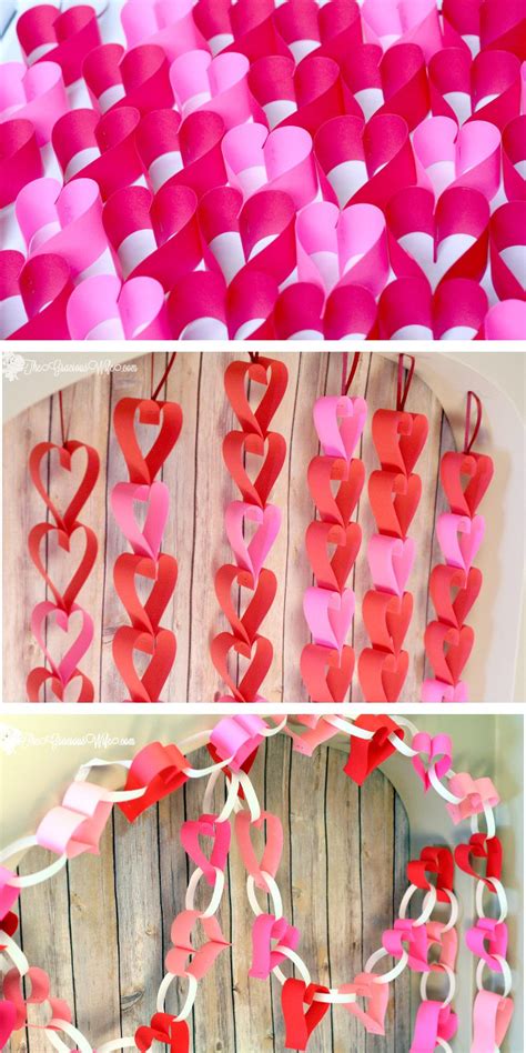 Valentine's DIY decor using paper