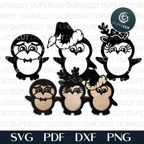 Download Valentine's Penguins Bundle DXF Files