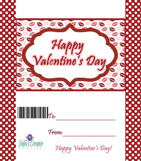 Valentine Candy Wrappers Free Printables