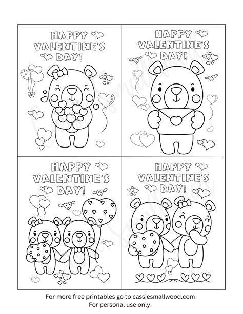 Valentine Card Coloring Pages