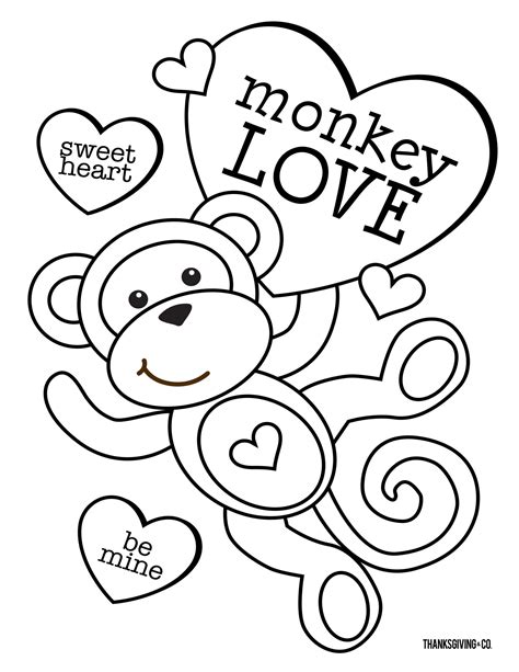 Valentine Coloring Pages Dltk