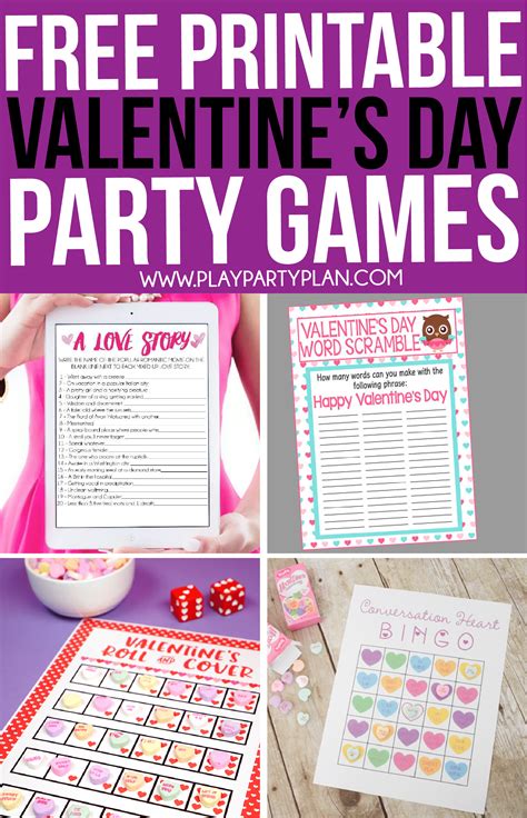 Valentine Day Games Printable