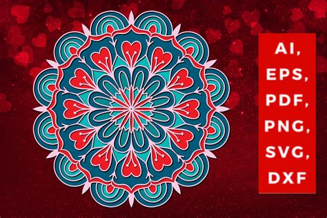 56+ Valentine Mandala SVG, Heart Mandala SVG, Heart Zentangle SVG, Heart SVG Files For Silhouette. Valentine Mandala With Hearts SVG , Valentines Day Decor (1170702