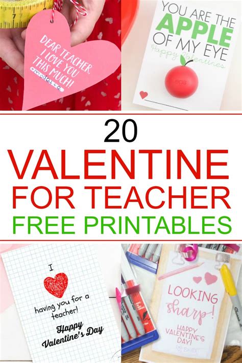 Valentine Printable For Teacher