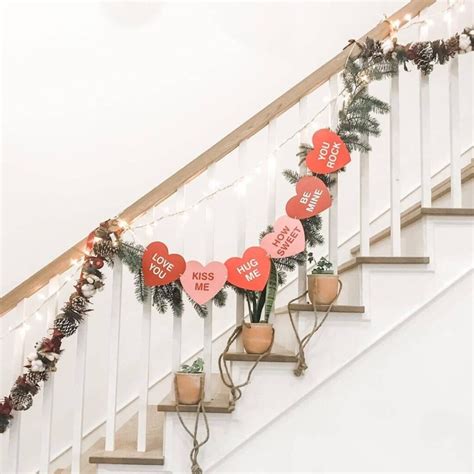 Make Your Valentine's Day Special With A Stair Garland