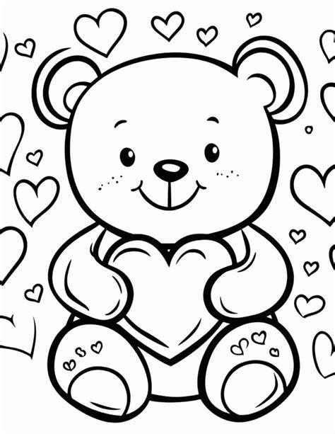 Valentines Coloring Pages For Toddlers