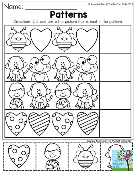 Valentines Cut And Paste Printables