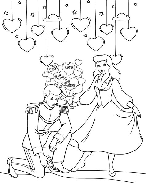 Valentines Day Coloring Pages Disney