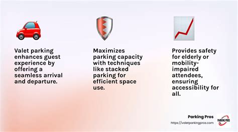 Valet parking event efficient flow