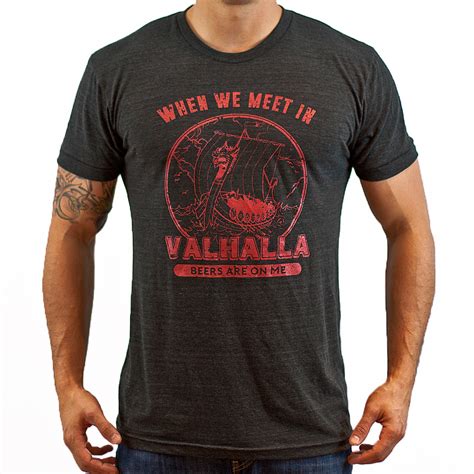 Embrace warrior spirit with Valhalla shirt - the ultimate armor
