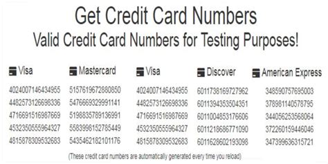 Protect Your Finances: Ensure Security with Valid Credit Card Numbers Today!