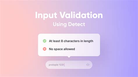 Validating user input