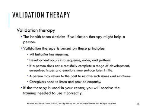 Validation Therapy