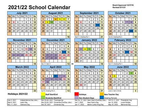 Valley Academy Calendar