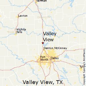 Valley View Texas Street Map 4874756