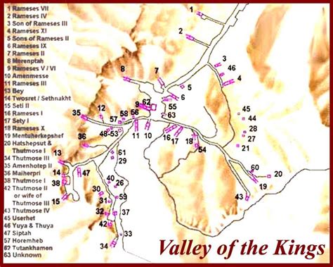 Valley of the Kings Map