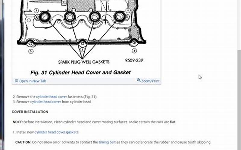Valve Cover Specifications