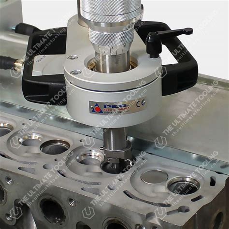 Image of valve seat machining on aluminum heads