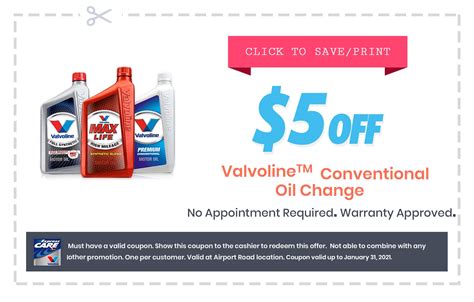 Valvoline additional services