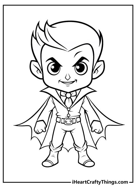 Vampire Coloring Page