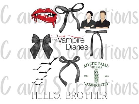 Unleash Your Inner Vampire with Mesmerizing Vampire Diaries SVG Designs