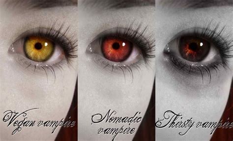 Vampire Eye Color Chart
