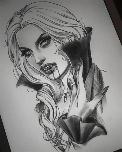 30 Vampire Tattoos for Lovers of the Dark