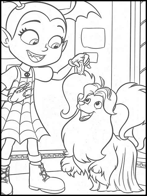 Vampirina Coloring Pages Poppy coloring page, Disney coloring pages