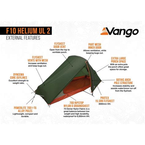 Vango F10 Helium UL 2 - Tente 2 places | Livraison gratuite | Alpiniste.fr