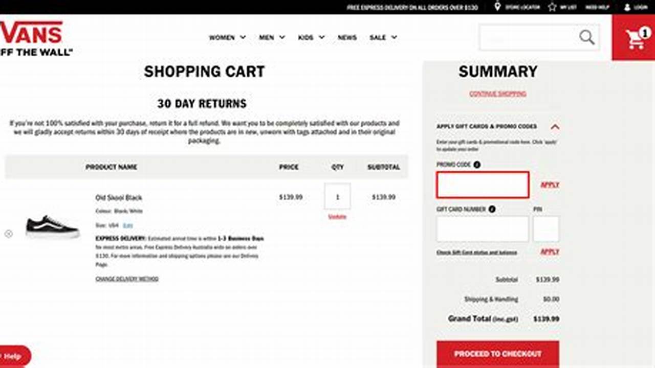 Vans Discount Code 2024