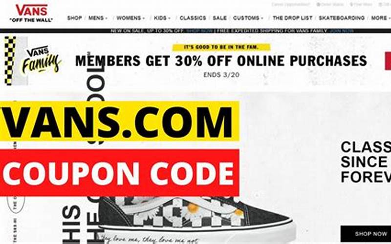 Vans Promo Codes For Friends And Family