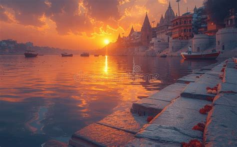 Varanasi Ganges river sunset