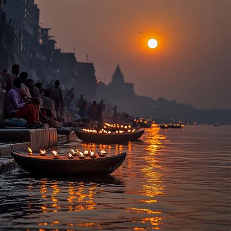 Varanasi Ghats sunset