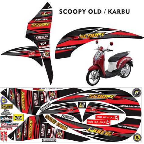 Variasi Stiker Motor Scoopy