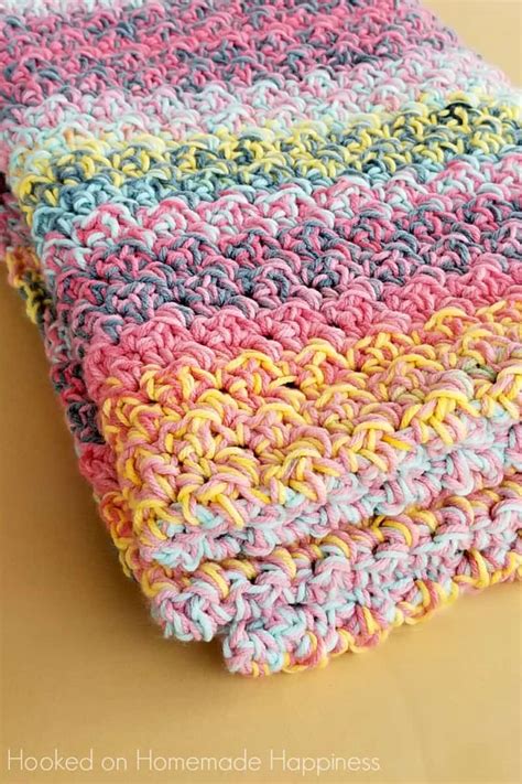 Variegated Yarn Crochet Blanket Pattern