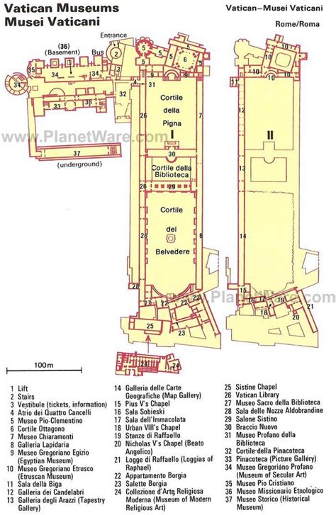 Vatican Museum Map