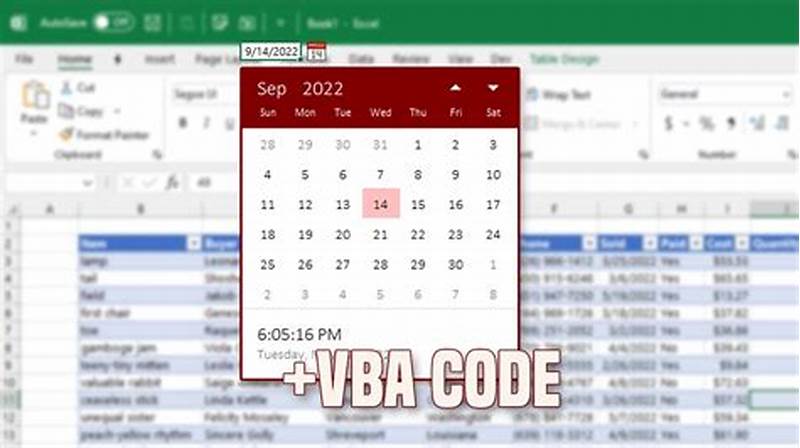 Vba Code To Create Calendar In Excel