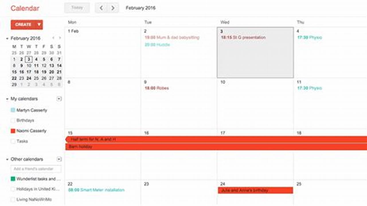 Vcs Google Calendar