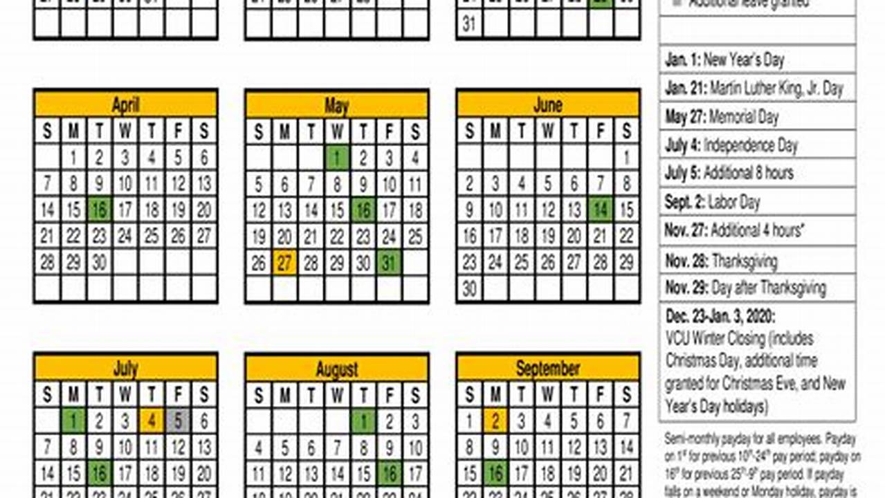 Vcu Elp Calendar Spring 2025