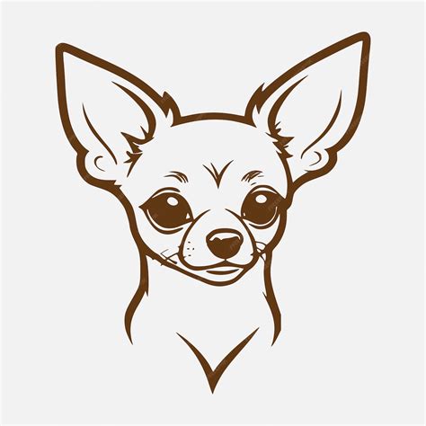 Vector illustration og chihuahua dog in flat style. Chihuahua flat icon