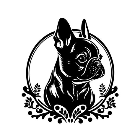 Guapo bulldog francés negro. esta es la serie frenchie en estilo black