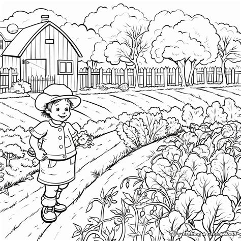 Vegetable Garden Coloring Pages