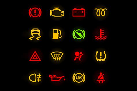 Vehicle Warning Lights Dashboard