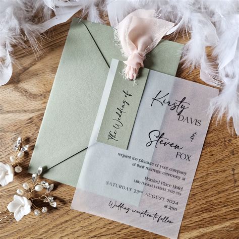 Experience Elegance with Vellum Wedding Invitations - Your Ultimate Style Statement!