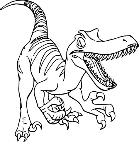 Velociraptor Colouring Pages Gif