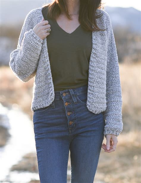 Velvet Cardigan Crochet Pattern