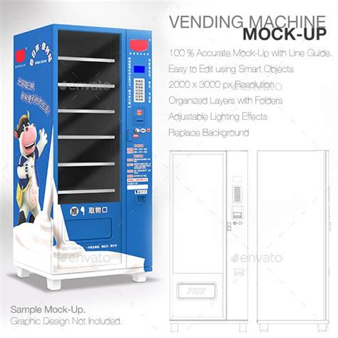 Vending Machine Wrap Template